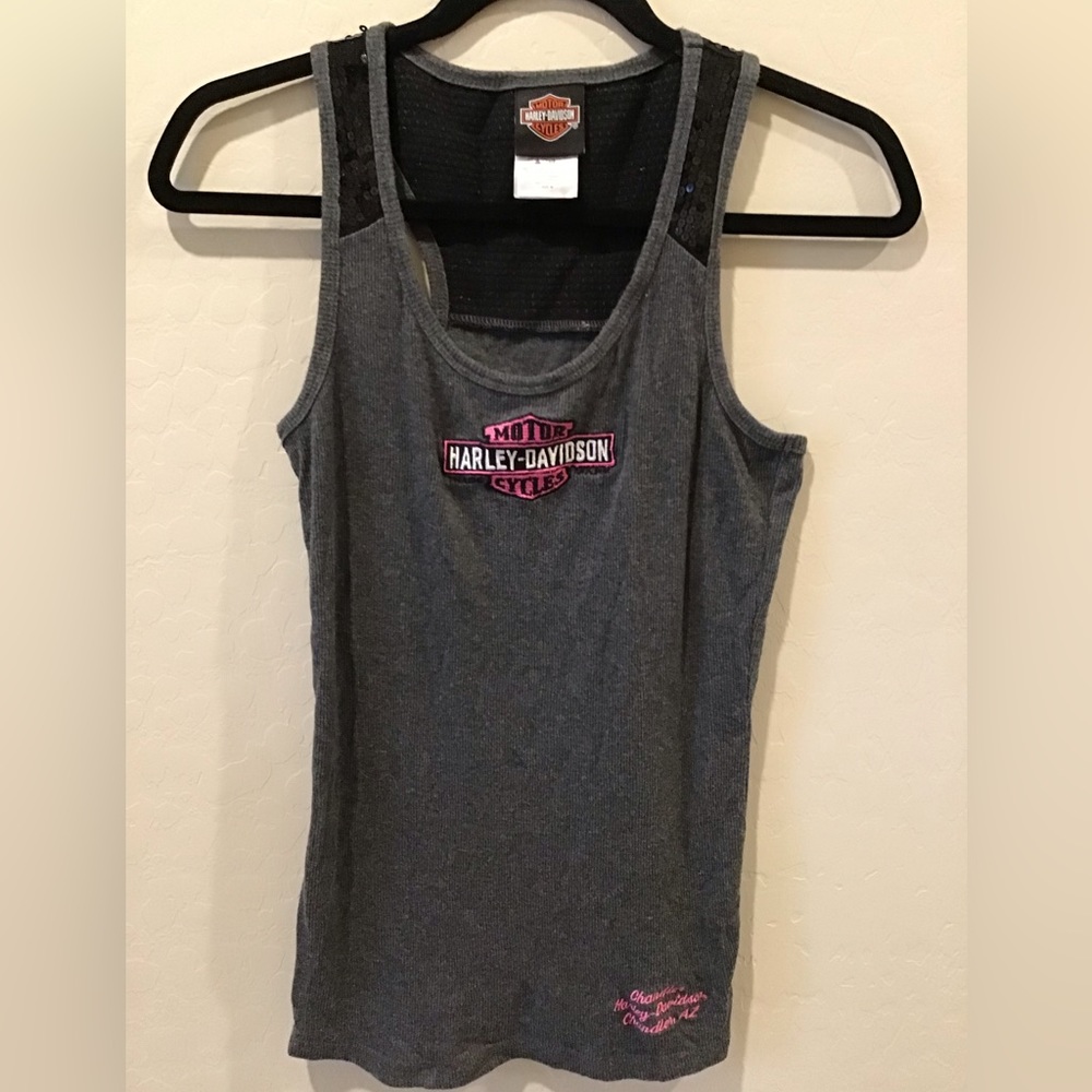 Women’s MEDIUM Harley Davidson Tank Top with Sequins